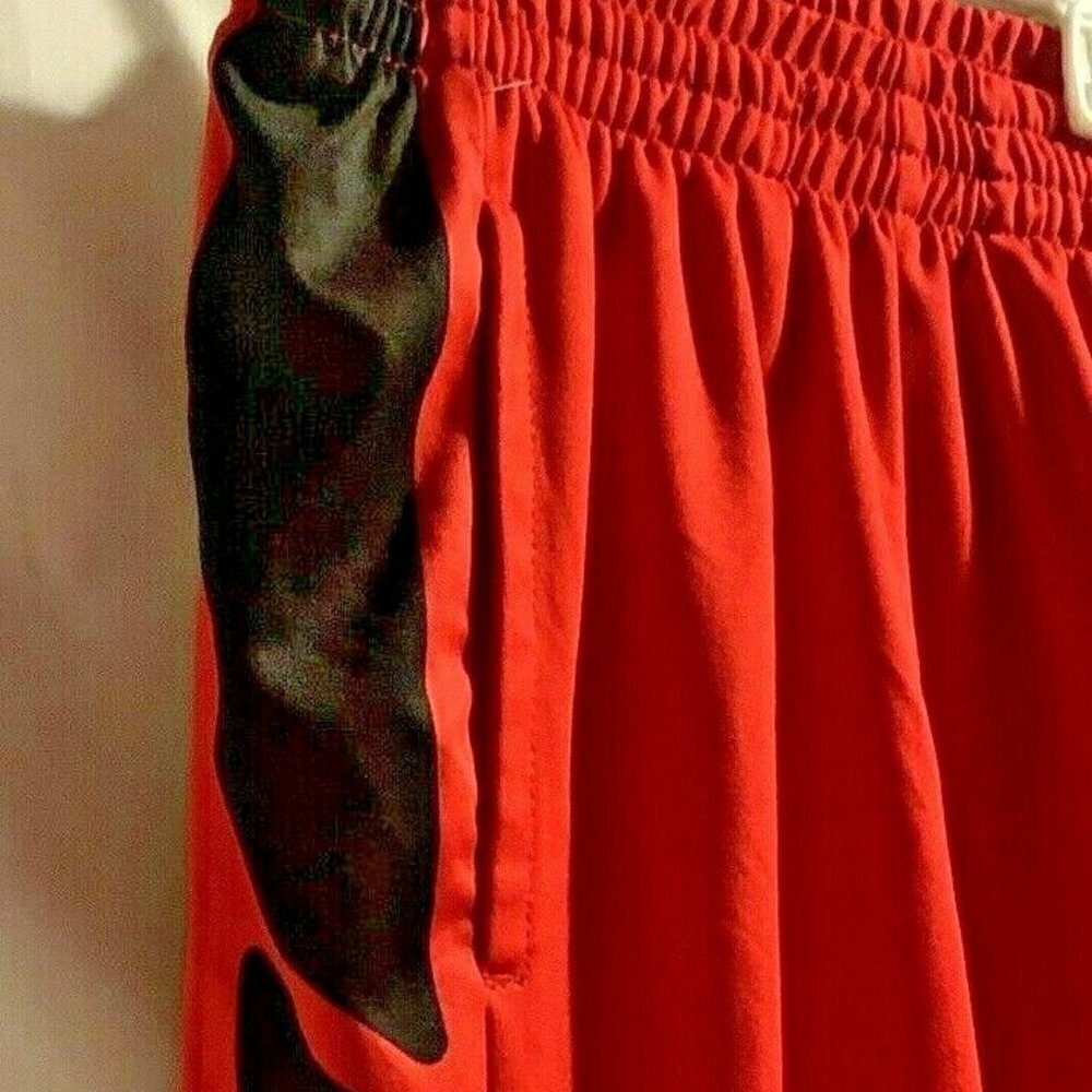 ZELOS Boys Shorts Size S Red Black Elastic Waist